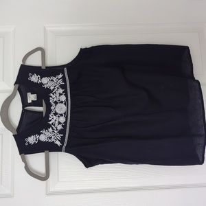 J Crew sleeveless  cotton/linen blouse